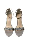 Betsey Johnson Erin Sandals In Silver In Silver