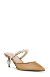 Betsey Johnson Women's Evey Mesh Kitten Heel Evening Pumps In Gold