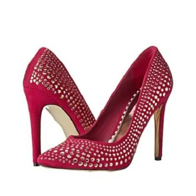 Betsey Johnson Faalyn Heel Pump In Fuschia In Red