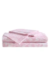 Betsey Johnson Fairytale Floral Sheet Set In Pastel Pink