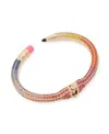Betsey Johnson Faux Stone Straight Pave Pencil Cuff Bracelet