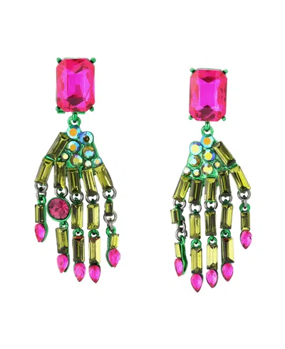 Betsey Johnson Faux Stone Witch Hands Drop Earrings