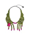 Betsey Johnson Faux Stone Witch Hands Statement Necklace