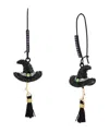 Betsey Johnson Faux Stone Witch Hat Dangle Earrings In Multi
