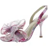 BETSEY JOHNSON FAWN WOMENS SLIP ON OPEN TOE SLINGBACK SANDALS