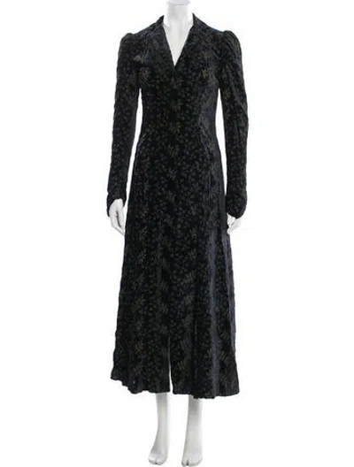 Pre-owned Betsey Johnson Floral Print Coat In Multi