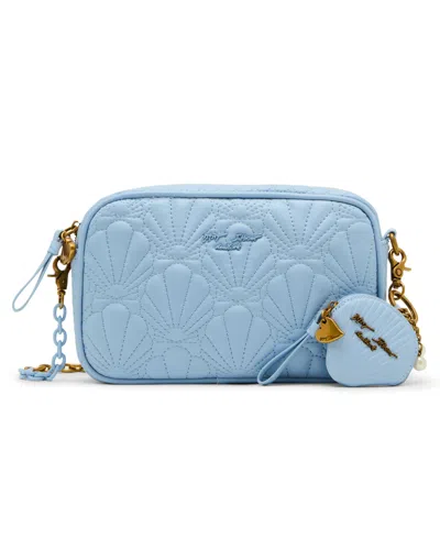 Betsey Johnson For Shore Soft Camera Small Crossbody Bag In Blue