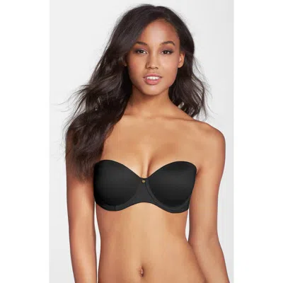 Betsey Johnson Forever Perfect Strapless Bra In Black