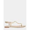 Betsey Johnson Gal T-strap Sandal In Gold