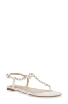 Betsey Johnson Gal T-strap Sandal In Ivory