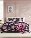Betsey Johnson Garden Floral Printed Microfiber 6-pc. Comforter Set, Twin In Multi