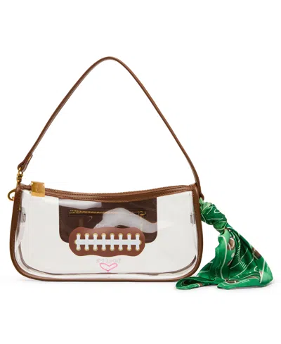 Betsey Johnson Get Ahead Small Shoulder Bag In Transparent