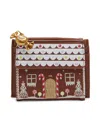 Betsey Johnson Gingerbread House Bifold Wallet In Brown