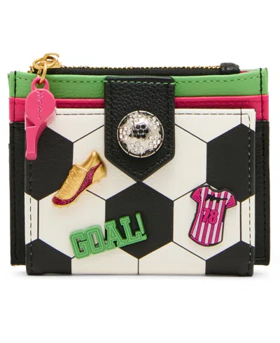 Betsey Johnson Goal Getter Snap Wallet In Multi