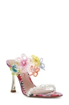 Betsey Johnson Goldiee Slide Sandal In Gold