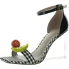 Betsey Johnson Harlen Womens Patent Rhinestone Ankle Strap In Multi