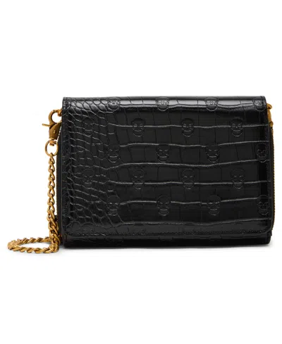 Betsey Johnson Headquarters Crossbody Wallet In Black