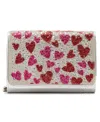 Betsey Johnson Hearts Wallet Crossbody In Multi