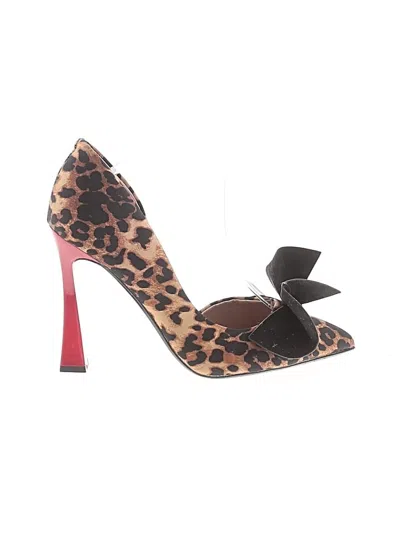 Pre-owned Betsey Johnson Heels In Brown