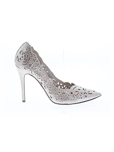 Pre-owned Betsey Johnson Heels In Silver