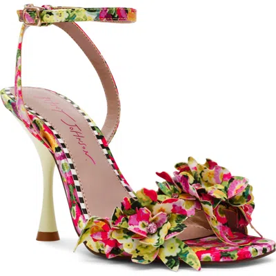 Betsey Johnson Hilley Ankle Strap Sandal In Multi