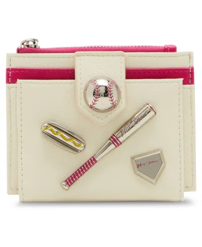 Betsey Johnson Hit Me Up Bifold Wallet In White