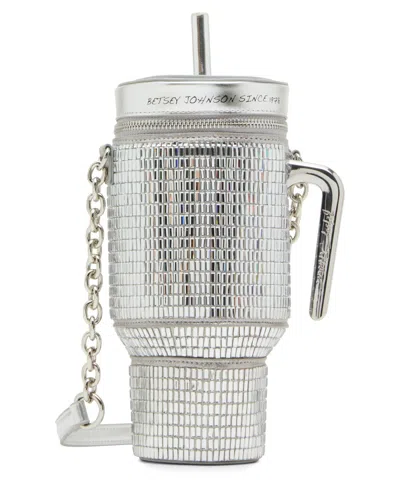 Betsey Johnson Hydration Honey Crossbody Bag In Silver