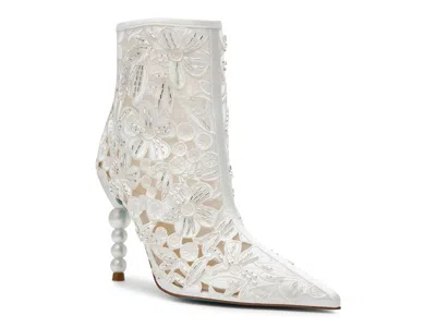 Betsey Johnson Jack Bootie In White
