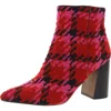 Betsey Johnson Jackyy Womens Zipper Knit Booties In Multi