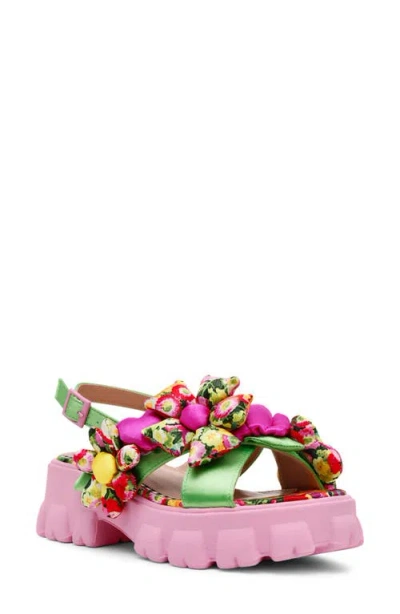 Betsey Johnson Jeromy Platform Sandal In Pink