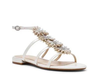 Betsey Johnson Joyce Ankle Strap Sandal In White
