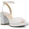 Betsey Johnson Junie Platform Sandal In White