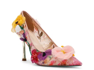 Betsey Johnson Darcy Pointed Toe Pump In Multi