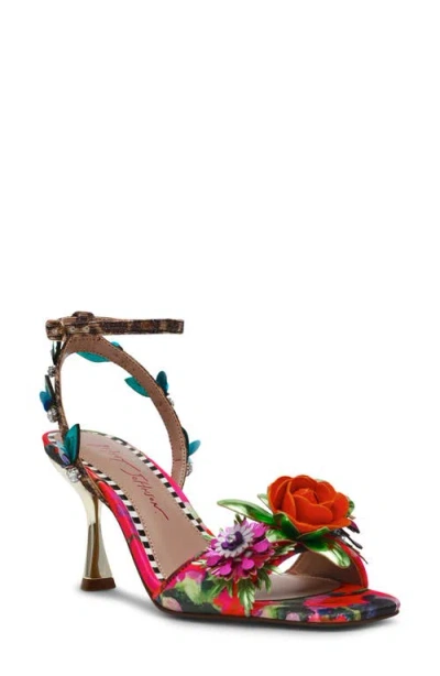 Betsey Johnson Karra Ankle Strap Sandal In Multi