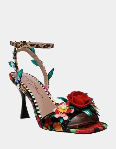 Betsey Johnson Karrac Karr01s5 Sandals Womens 6.5 Multicolor Ankle Strap Zpo2664