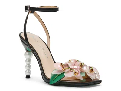 Betsey Johnson Kasie Beade Flower Ankle Strap Sandal In Multi