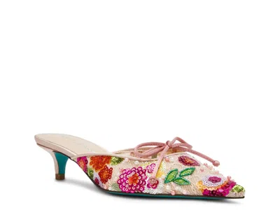Betsey Johnson Keely Mule In Multi