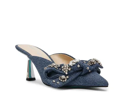 Betsey Johnson Kena Mule In Blue