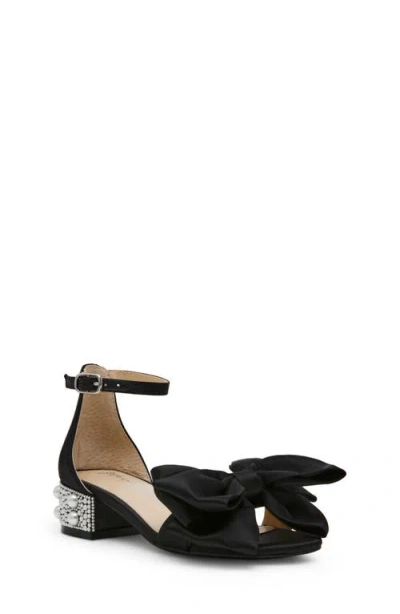 Betsey Johnson Kids' Lulu Ankle Strap Sandal In Black
