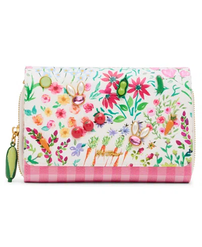 Betsey Johnson Kisses Crossbody Wallet In Multi