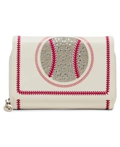 Betsey Johnson Kisses Crossbody Wallet In White