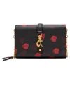 Betsey Johnson Kisses Wallet Crossbody In Black