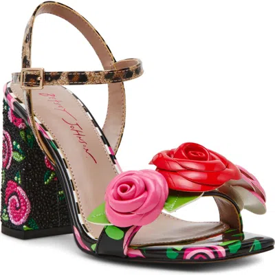 Betsey Johnson Krystle Ankle Strap Sandal In Multi