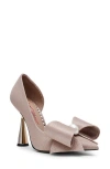 Betsey Johnson Kyliee Half D'orsay Pointed Toe Pump In Gold