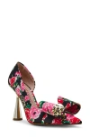 Betsey Johnson Kyliee Half D'orsay Pointed Toe Pump In Multi