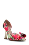 Betsey Johnson Kyliee Half D'orsay Pointed Toe Pump In Multi
