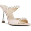 Betsey Johnson Lacy Sandal In Metallic