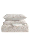 Betsey Johnson Leopard Print Burnout Velvet & Microfiber Comforter Set In Neutral