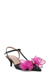 Betsey Johnson Lillyan T-strap Kitten-heel Pumps In Multi