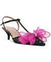 Betsey Johnson Lillyan T-strap Kitten-heel Pumps In Multi